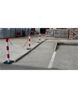 POTEAU DE CHANTIER ACIER SUR PLATINE Ø. 70MM