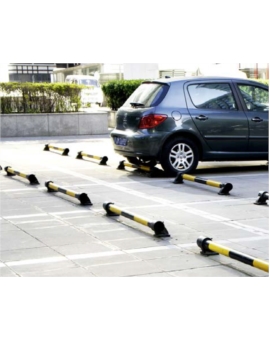 BUTEE DE PARKING ACIER JAUNE/NOIRE LONGUEUR 830MM