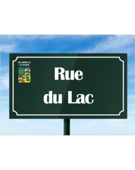 PLAQUE RUE PLISSÉE POUR POTEAU 400X250MM