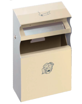 CENDRIER CORBEILLE AUXILIA GRIS - RAL 7021