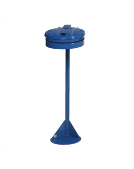 SUPPORT SAC VIGIPIRATE SUR POTEAU SANS COUVERCLE BLEU - RAL 5010
