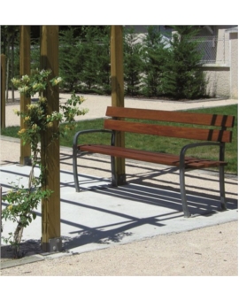 BANC ATTITUDE AVEC ACCOUDOIRS RAL 9010 - BLANC