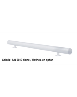 BUTEE DE PARKING OXO L. 1000MM RAL 9010 - BLANC