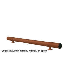 BUTEE DE PARKING OXO L. 1000MM RAL 9010 - BLANC