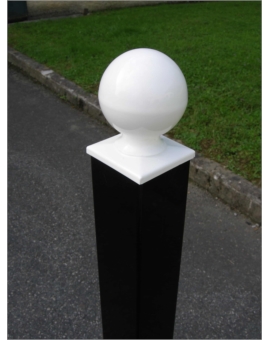 POTELET METROPOLITAIN UNICOLORE RAL 9010 - BLANC