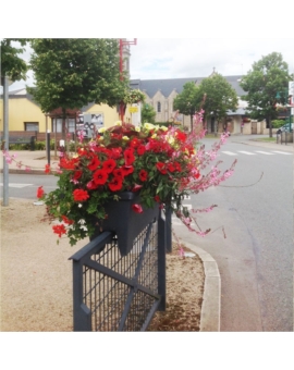 BALCONNIERE SUR RAMBARDE AVEC RESERVE L. 830MM ANTHRA.-G932