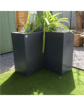 JARDINIERE SEPARATEUR LINÉO + 2 RESERVES ANTHRA.-G932