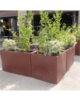 JARDINIERE SEPARATEUR LINÉO + 2 RESERVES ANTHRA.-G932