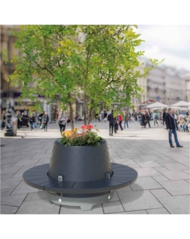 BLOC BETON KOSTO + JARDINIERE 90 LITRES ANTHRA.-G932