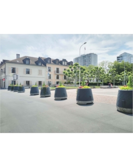 BLOC BETON KOSTO + JARDINIERE 90 LITRES ANTHRA.-G932