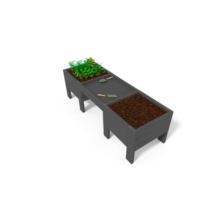 TABLE REMPOTAGE - JARDINIERE JARDINET AVEC PIEDS GRIS