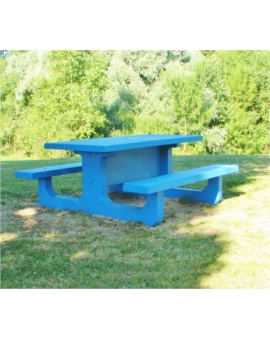 TABLE DE PIQUE-NIQUE BETON COLOMBINE GRIS NATUREL