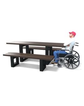 TABLE PLASTIQUE RECYCLE ESCAPE CLASSIQUE GRIS