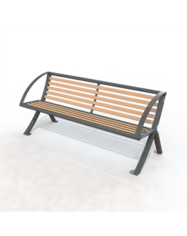 BANC TETRA ACIER /COMPACT SANS ACCOUDOIRS