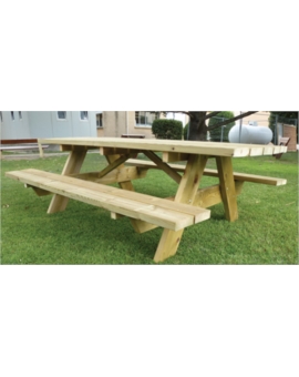 TABLE PIQUE NIQUE BOIS DYNASTIE L.2300MM