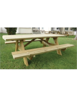 TABLE PIQUE NIQUE BOIS DYNASTIE L.2300MM
