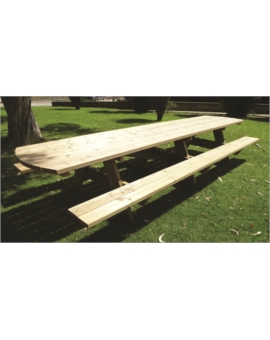 TABLE PIQUE NIQUE BOIS DYNASTIE L.2300MM