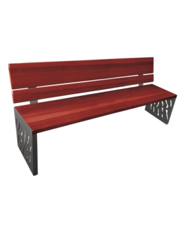 BANC ABYSSEA DOSSIER BOIS CHENE CLAIR GRIS PROCITY
