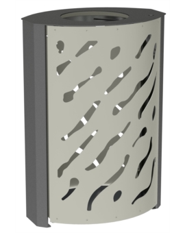 CORBEILLE OPALINE - MONOCHROME 120L CLASSIQUE GRIS PROCITY