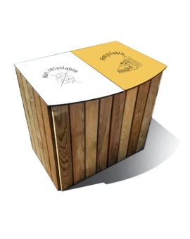 CORBEILLE TRI SELECTIF POITEVINE - 2X100L