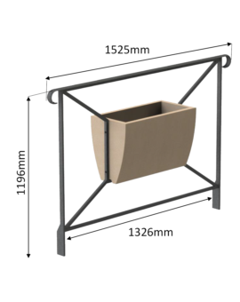 ENSEMBLE BARRIERE JARDINIERE SKY 200