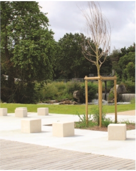 BANQUETTE BETON BRUT
