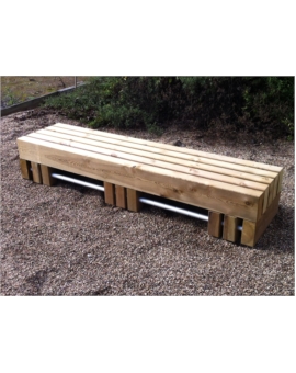 BANQUETTE MIXTE BOIS/METAL