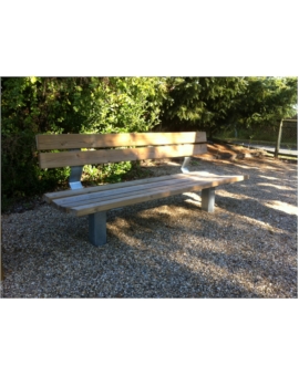 BANC MIXTE BOIS/METAL