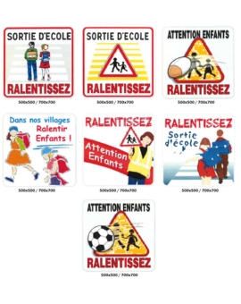 PANNEAU SECURITE ENFANT CLASSE 1 - 700 X 700MM