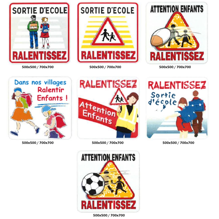 PANNEAU SECURITE ENFANT CLASSE 1 - 700 X 700MM PANNEAU SECURITE ENFANT CLASSE 1 - 700 X 700MM