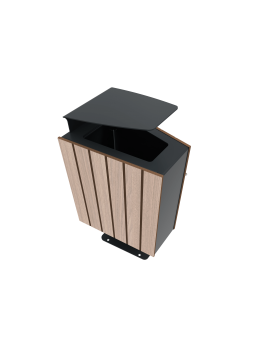 CORBEILLE ACIER/COMPACT 60 LITRES
