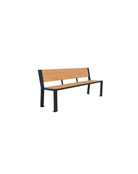 BANC BERLIN ACIER/COMPACT PLEIN