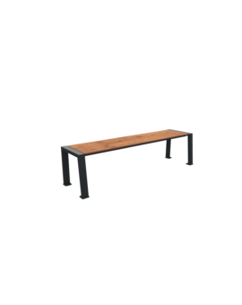 BANQUETTE BERLIN  ACIER/COMPACT PLEIN