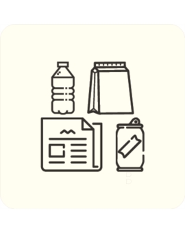 STICKERS CARRE POUR CORBEILLE