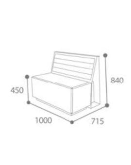 BANC ROURA - 2 PL BETON