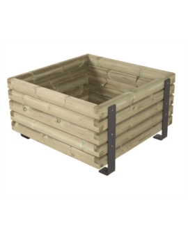 JARDINIERE MYLOS - 1000 X 1000 MM - PIN TRAITE