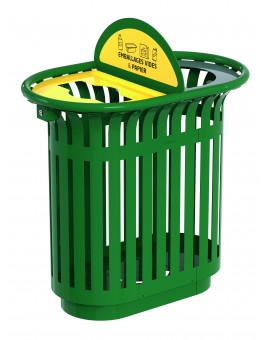 CORBEILLE TULIPE BI-FLUX - 2 X 60 L