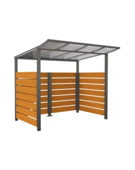 ABRI VOYAGEURS MODULO AVEC BARDAGES