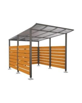 ABRI VOYAGEURS MODULO AVEC BARDAGES