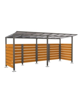 ABRI VOYAGEURS MODULO AVEC BARDAGES