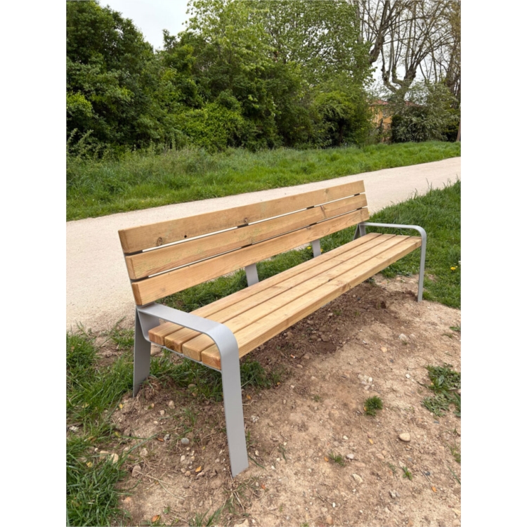 BANC EASY - PIN TRAITE - ACIER GALVA - A FIXER OU A POSER