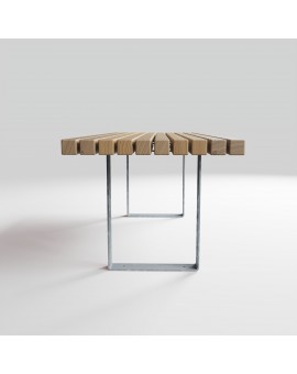 TABLE RUSTIK PIN TRAITE AUTOCLAVE