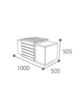 BANQUETTE BACAL 3 PLACES