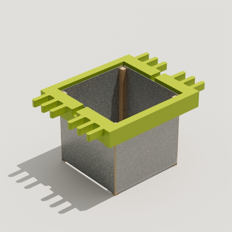 MODULAM - JARDINIERE SANS BRISE VUE