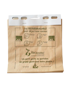 SACHETS PAPIER BIODEGRADABLES - CARTON DE 1000 SACHETS