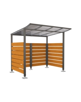 Abri cycles Modulo complémentaire L. 2500 mm