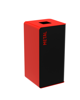 BORNE DE TRI - CUBATRI - METAL - ROUGE