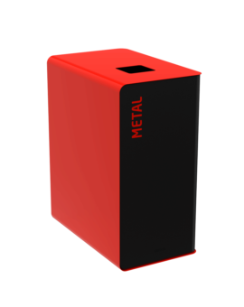 BORNE DE TRI - CUBATRI - METAL - ROUGE