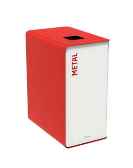 BORNE DE TRI - CUBATRI - METAL - ROUGE