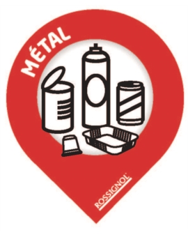 Lot de 10 stickers pour borne de tri